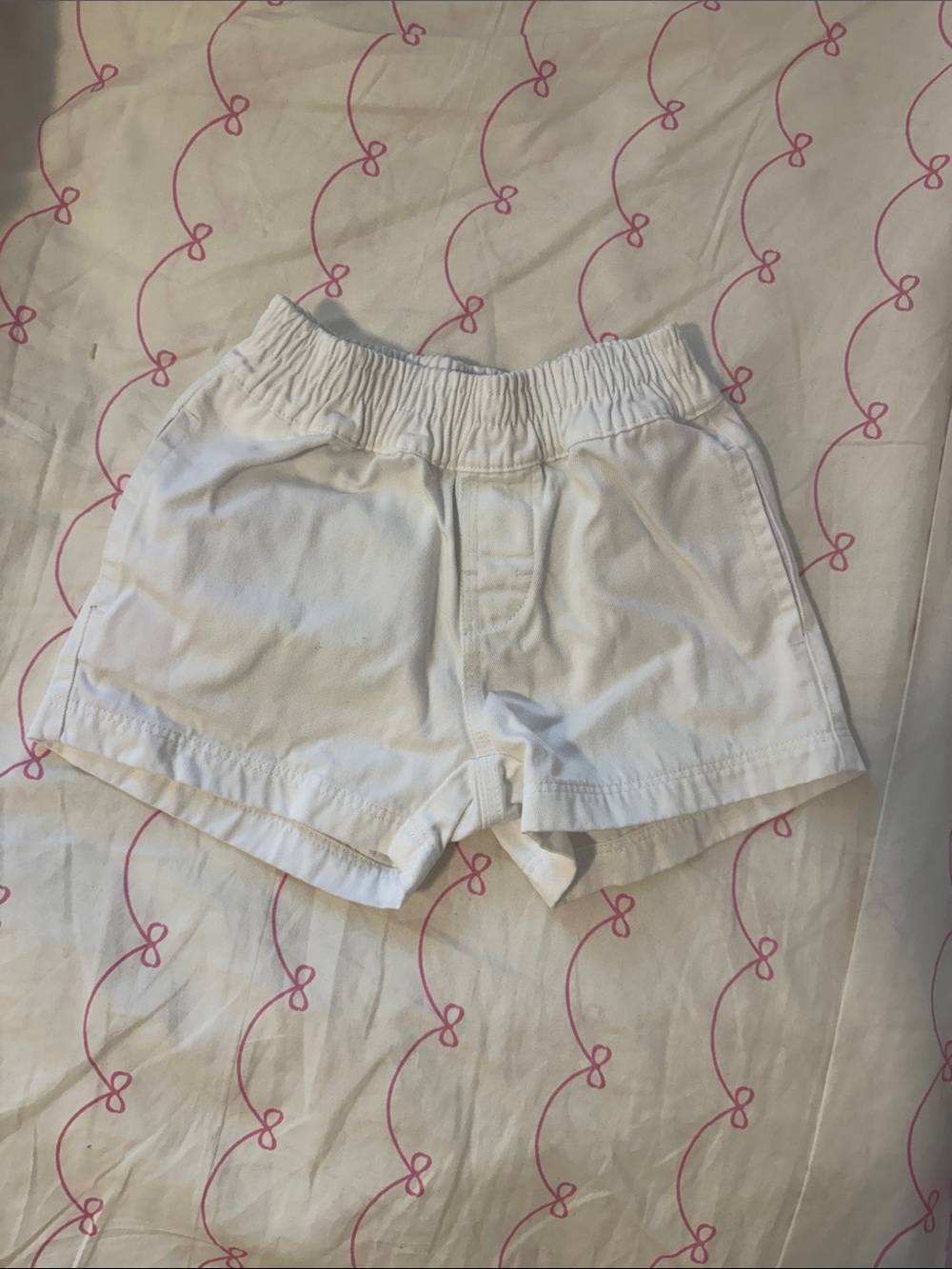 The Beaufort Bonnet Company White Elastic-Waist Cotton Athletic Shorts